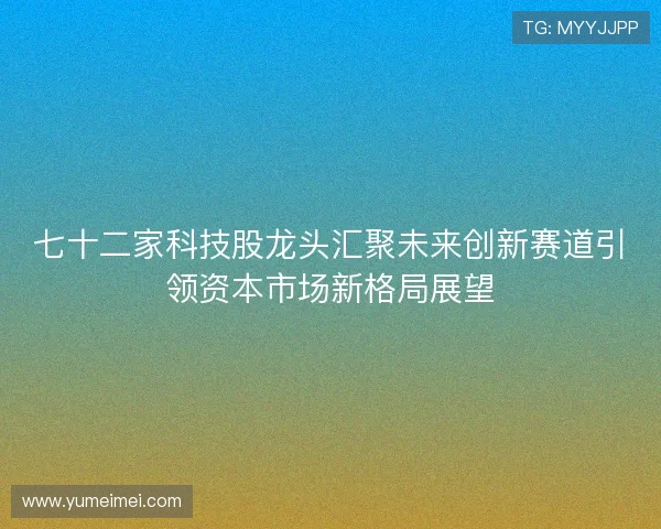七十二家科技股龙头汇聚未来创新赛道引领资本市场新格局展望